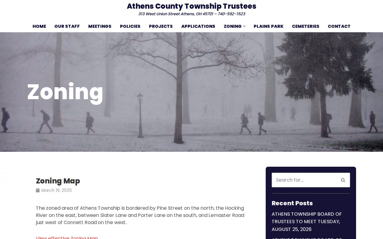 Athens Township ZIP code zoning and boundary guidance