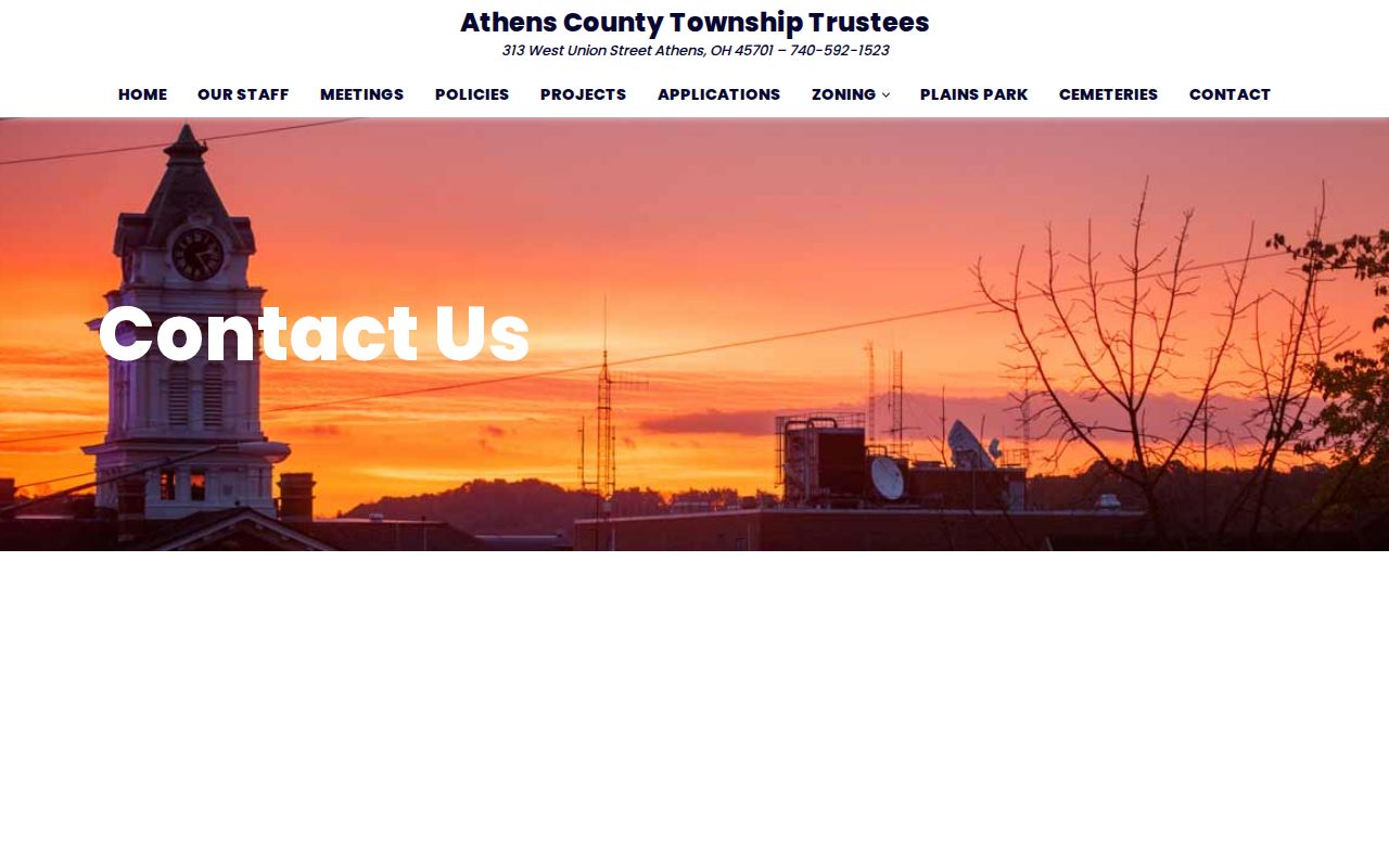 Athens Township ZIP code Township contact and postal address